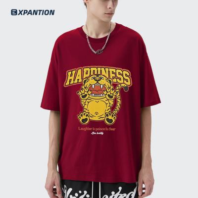 China Premium quality custom print sublimation custom cartoon sublimation OEM streetwear EXP anti-wrinkle hiphop streetwear cotton t-shirt for sale