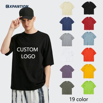 China Custom wholesale high quality men's high quality men's o neck streetwear hip streetwear cotton EXP OEM cartoon digital printing graphic t-shirts for sale