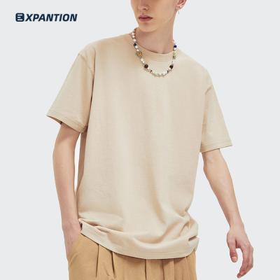 China High Quality Anti-Wrinkle EXP Street Wear Crew Neck 245gsm Plain 100% Cotton Loose Casual T-Shirt for sale