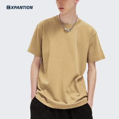 China Spring EXP Spring Anti-wrinkle High Quality Streetwear Casual Round 245gsm Unisex Casual Unisex Empty T-Shirt for sale