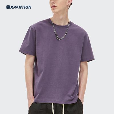 China Wholesale Anti-Wrinkle EXP High Street Style Round Neck 265gsm Cotton Loose Casual Unisex Blank T-Shirt for sale