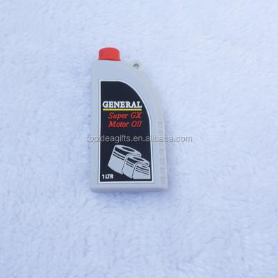 China Gifts Custom Eco - Friendly Oil Can Shape 3D Key Chain With Embossed Logo For Promotion for sale