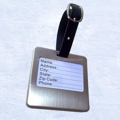 China Factory Customized Promotion Gifts Stainless Steel Metal Blank Luggage Tag With Name Card - Souvenir Gifts Custom Logo Metal Bag Tag for sale