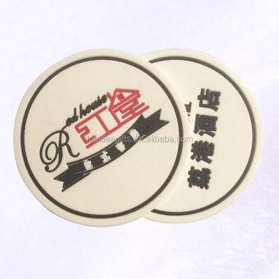 China Factory Promotional Custom Hot Selling PVC Rubber Drink Coasters Viable Used For Kitchen Customized for sale