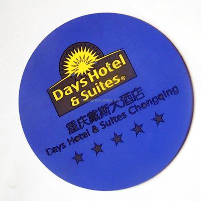 China Sustainable Factory Eco-friendly PVC Soft Coaster Can Design Custom Logo Customized for sale