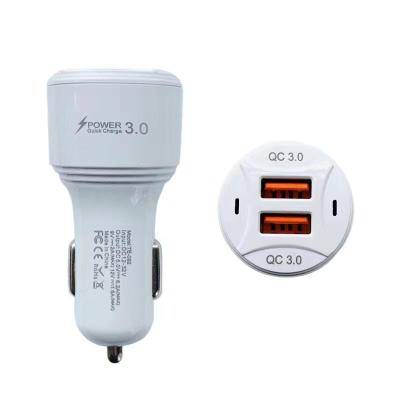 China Mobile Phone Tablet MP3 Fast QC 3.0 Car Charging Charger For Phone , 6A USB Car Charger for sale