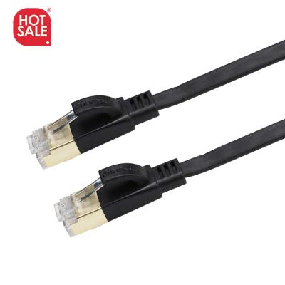 China Outdoor Cat7 Switch 25M / 30M Black RJ45 RJ45 Long Distance Cat 7 Cat 7 for sale