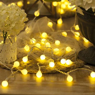 China String Light 33 Feet Crystal Ball 100 Led White Color Cable Globe String Light For Christmas Tree Party Patio Garden Wedding Decoration for sale