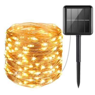 China String Light Solar Fairy Lights Copper Wire Solar Garden Outdoor Waterproof Wedding Led String Lights Outdoor Decorative Lights for sale