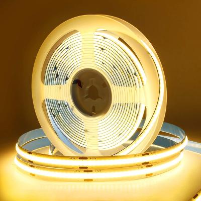 China theme park 252leds strip light cob warm white cob led strip 12v 6500k cob led strip light flexible white light strip for sale