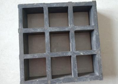 China Black Fiberglass Grating Panels , Fiberglass Stair Treads Skid Resistance for sale