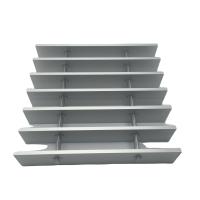 China Building Material Silver Swage Plain Industrial 6063 Aluminum Floor Grating for sale