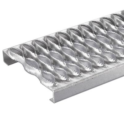 China Hot Dipped Galvanized Diamond 1x1m Aluminum Grip Strut Grating For Walkway for sale