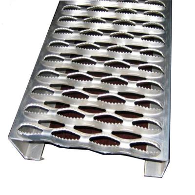 China Industrial Aluminum Perforated 3.5mm Grip Strut Plank Grating for sale