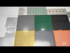 Customized Height Open Area 30%-70% Perforated Metal Plate Environmental Protection