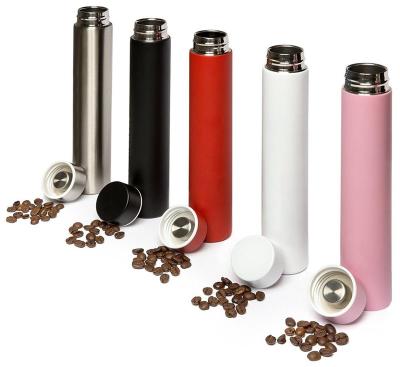 China Double Wall Stainless Steel Thermos Lipstick Viable Slim Insulated Water Bottle, 8oz for sale