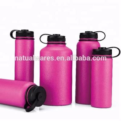 China New America Style Stainless Steel Sustainable Vacuum Insulated Flask Double Wall Handle Cover Powder Coating for sale