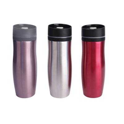 China Durable 18/8 Stainless Steel Double Wall Travel Mug With Easy Cleaned Lid And High - Quality - 350ml/13oz for sale