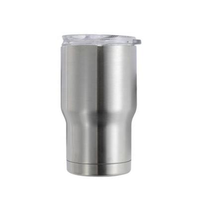 China Sustainable 14oz Double Wall Stainless Steel Vacuum Tumbler Wth Slider Lid for sale