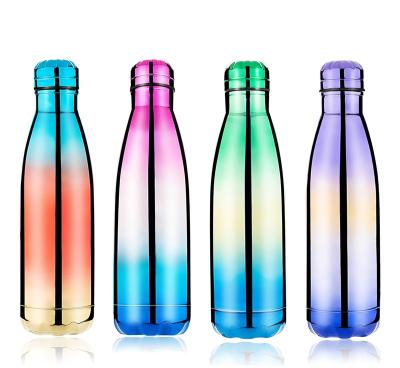 China PORTABLE cheap electric plating/PVD plating eco-friendly cola water bottle for hot or cold drinks for sale