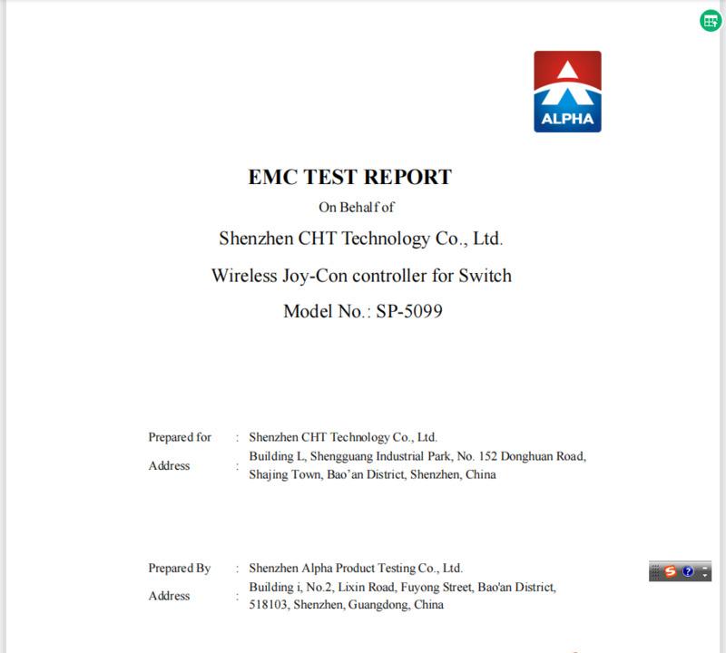 EMC - Shenzhen CHT Technology Co., Ltd.