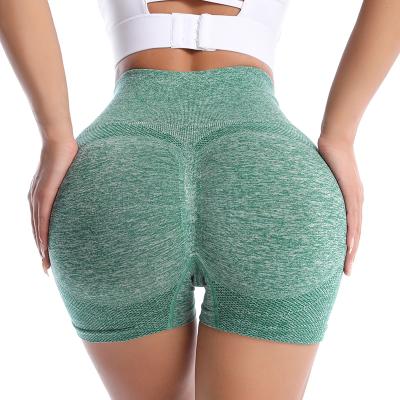 China 2021 New Product High Waisted Compression Fitness Shorts Breathable Seamless Gym Legging Yoga Shorts Panties for sale