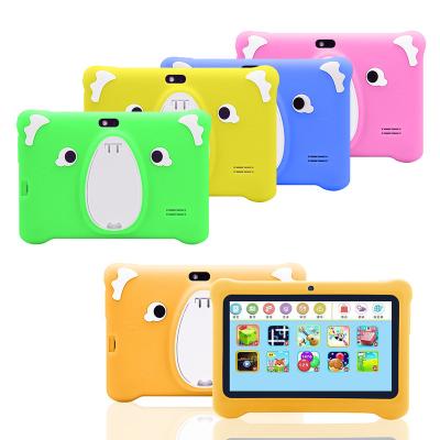 China 7 Inch Screen Kids Entertainment Kids Tab Android 2GB 32GB 1024*600/IPS Learning Tablets Quad Core1.3GHz WiFi Silicone Case Tablet for sale