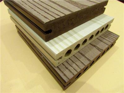 China Embossing Galling WPC Composite Decking Solid PVC Plastic Deckings for sale