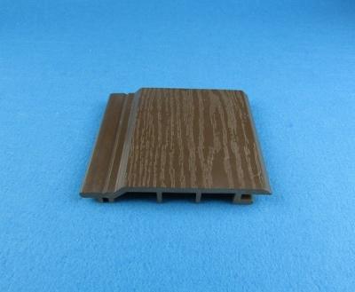 China Mothproof Exterior Decoration WPC Wall Panel Brown Color Weather Resistant for sale