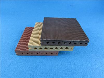 China Round Hollow WPC Composite Decking Strong WPC Flooring for Exterior for sale