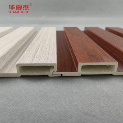 China Coffee WPC Wall Cladding / Interior Decoration Ceiling Panel For Boardwalk for sale