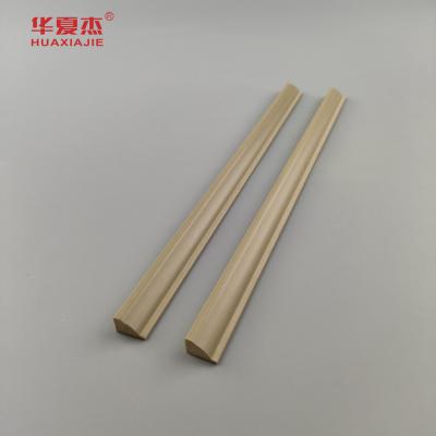 China High Quality Wpc Glazing Sidelite Bead Nature Wood Color Wpc Moulding For Building Decoration for sale