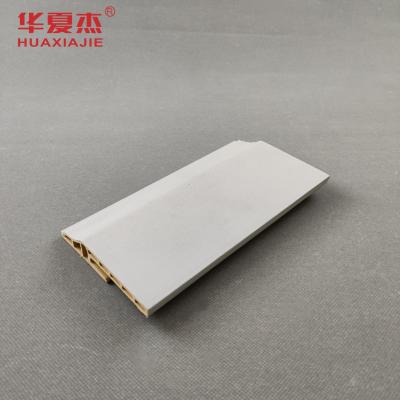 China High Quality Wpc Skirting Board Laminated Pvc Foam Baseboard Indoor Wall Decoration for sale