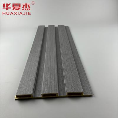 China New product explosion wpc fluted wall panel moisture proof pvc decor wall panel building material for sale