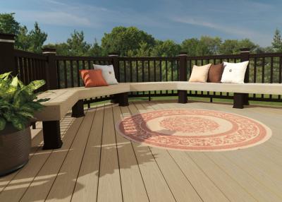 China Waterproof Oak WPC Composite Decking recyclable with Co-extrusion Decks for sale