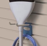 China PVC Foam Slotted Garage Wall Panels Plastic Slatwall For UV Protection for sale