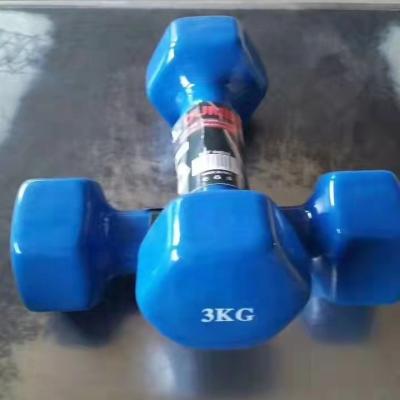 China Universal Wholesale Colored Vinyl Neoprene Coated Dumbbell Weightlifting Set For Body Building for sale