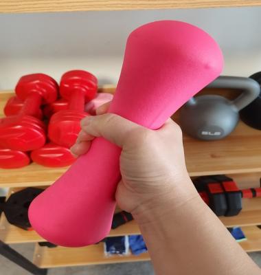 China Universal 1kg 2kg 3kg 4kg 5kg Vinyl Neoprene Dumbbell For Home Women Exercise Strength Training for sale