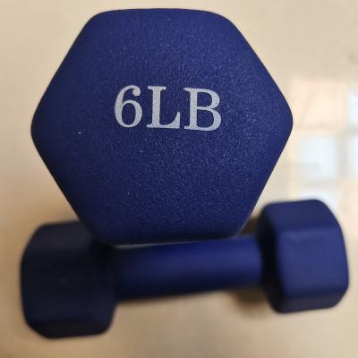 China Universal Gym Fitness Equipment Neoprene Vinyl Dumbbell With Factory Cheapest Price Bodybuilding 3lb 5lb 6lb 8lb 10lb for sale