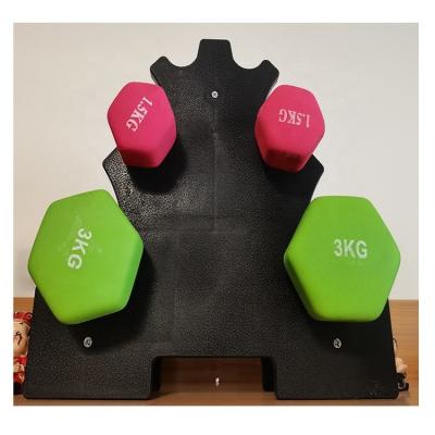 China Simple And Convenient Gym Fitness Equipment Vinyl Neoprene Dumbbell Rack With Cheaper Price for sale