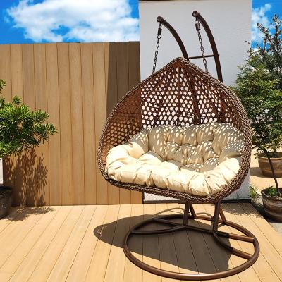 China Good quality same cheap prices indoor outdoor modern hanging bamboo swing chair patio rattan wicker egg swing chair for sale