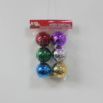 China Plastic Shiny Plated Christmas Ball Window Ceiling Decoration Xmas Baubles Christmas Gift Plastic Shiny Ball Decoration for sale