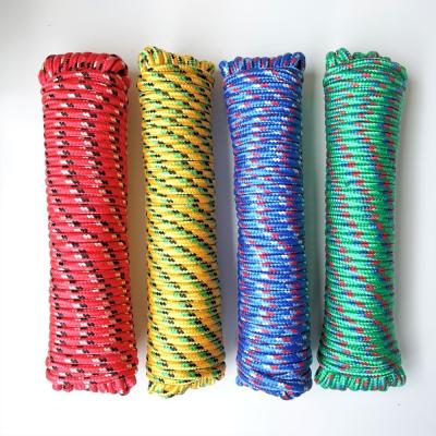 China Safty High Strength 10mm Blue Outdoor Rock Braided Polyester Paracord Climbing Rope for sale