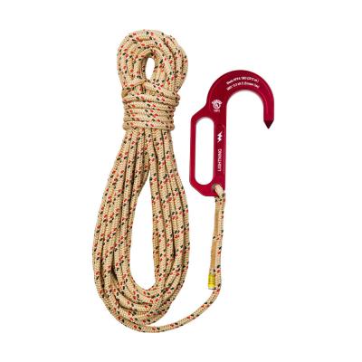 China Safety Rope 8mm Composite Polyester Double Braided Rope with Breaking Strength of 20KN for sale