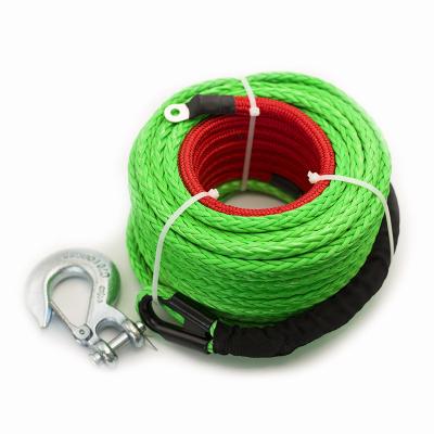 China 12-Strand UHMWPE Winch Synthetic Winch Cable 3/16''x50' for Capacity 5000lbs-28000lbs for sale