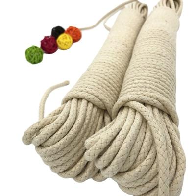 China YILIYUAN 2021 Shandong Exit 6mm 8 mm flat hollow nude cotton halyard rope Specifications 4-36mm for sale