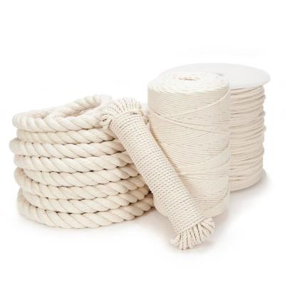 China Certificate CCS.ABS.LRS.BV.GL.DNV.NK 4mm Cotton Macrame Yarn Twisted Single Strand Rope for sale