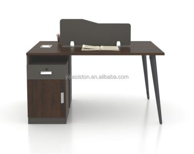 China Modern Creative Industrial Industrial Style Desk Workstation Furniture 2-Person Screen Position Open Modular Desk for sale