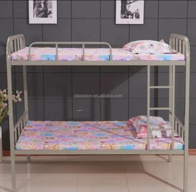 China Exquisite Workmanship Best Selling Double Bunk Bed Metal Manufacturer Cheap Steel Double Deck Bed 1.2 Wide Reinforced Upper And Lower Beds for sale