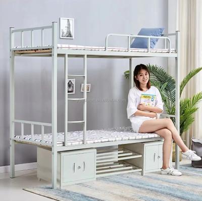 China Hot Modern Heavy Duty Modern Bunk Beds Furniture Metal Bunk Bed Sale Double Bunk Bed For Dorm 90Cm Wide Iron Bed Bunk Beds for sale